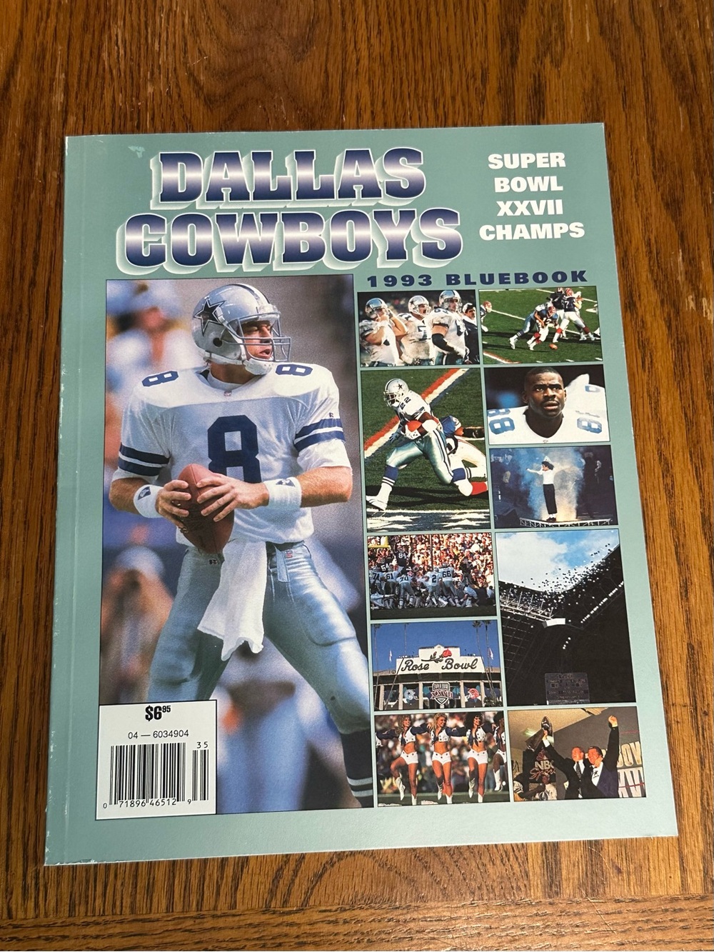 Vintage 1993 Dallas Cowboys Bluebook Yearbook - NOS Super Bowl XXVII Champs